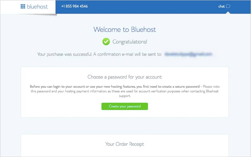 第1步 - 欢迎来到Bluehost